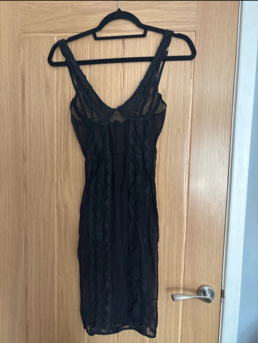 House dress black mesh - dress,