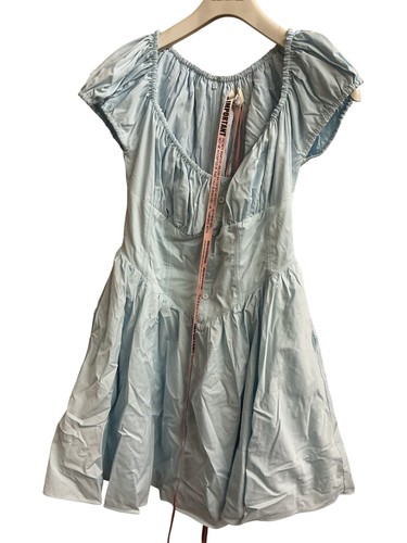 House blue line - blue, dress