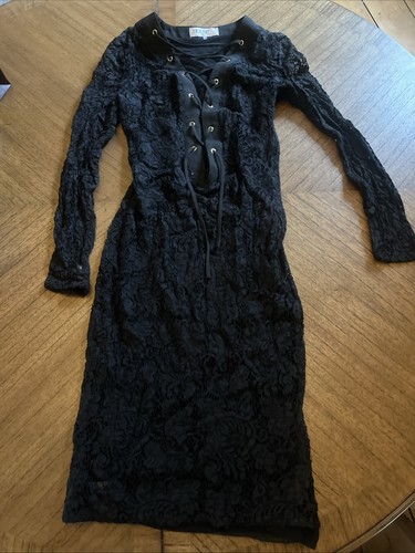 House black lace dress - of,