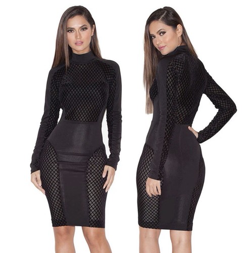 House black mesh dress - of,