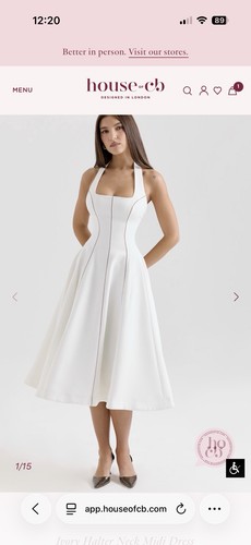 House ivory halter neck - house,