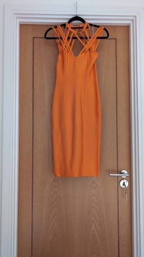 Orange house dress - orange,