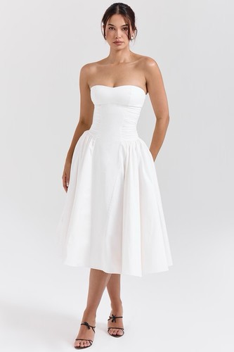 House white strapless - house,