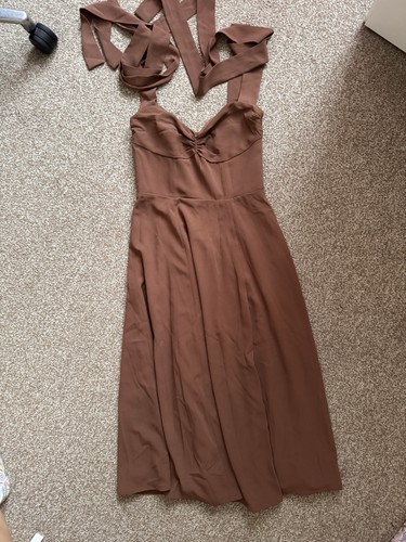 House brown dress size m - size,